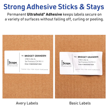 Avery Waterproof Printable Shipping Labels with Sure Feed, 5.5